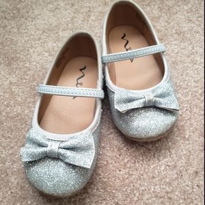 Toddler Nina Silver Dress Shoes